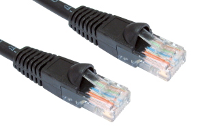 3m LSZH Snagless CAT6 Patch Cable Black 24 AWG