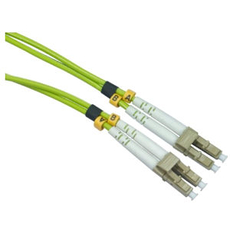 0.5m OM5 LC LC Fibre Optic Network Cable 50/125 Lime Green