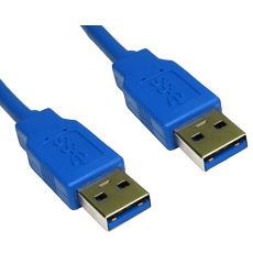 USB A Male to Male 3m Blue USB3-843BL | Cabledepot